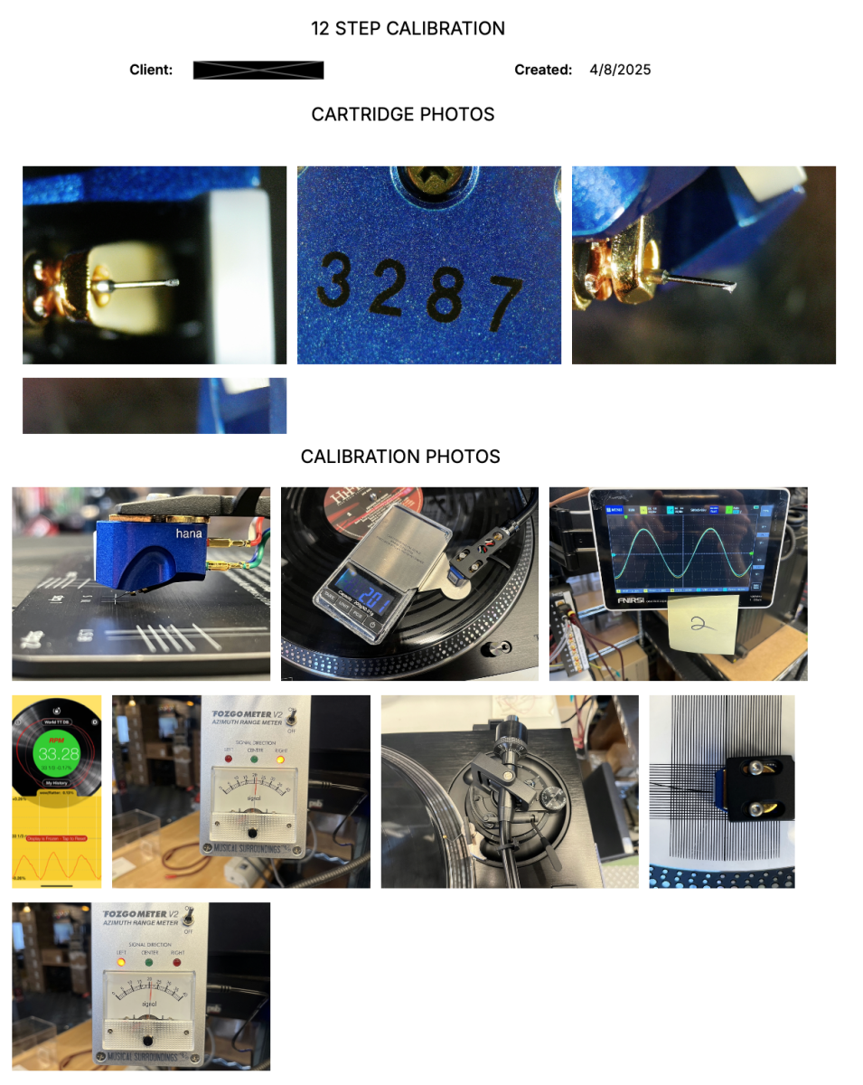 12 Step Premium Turntable/Cartridge Calibration Accessory