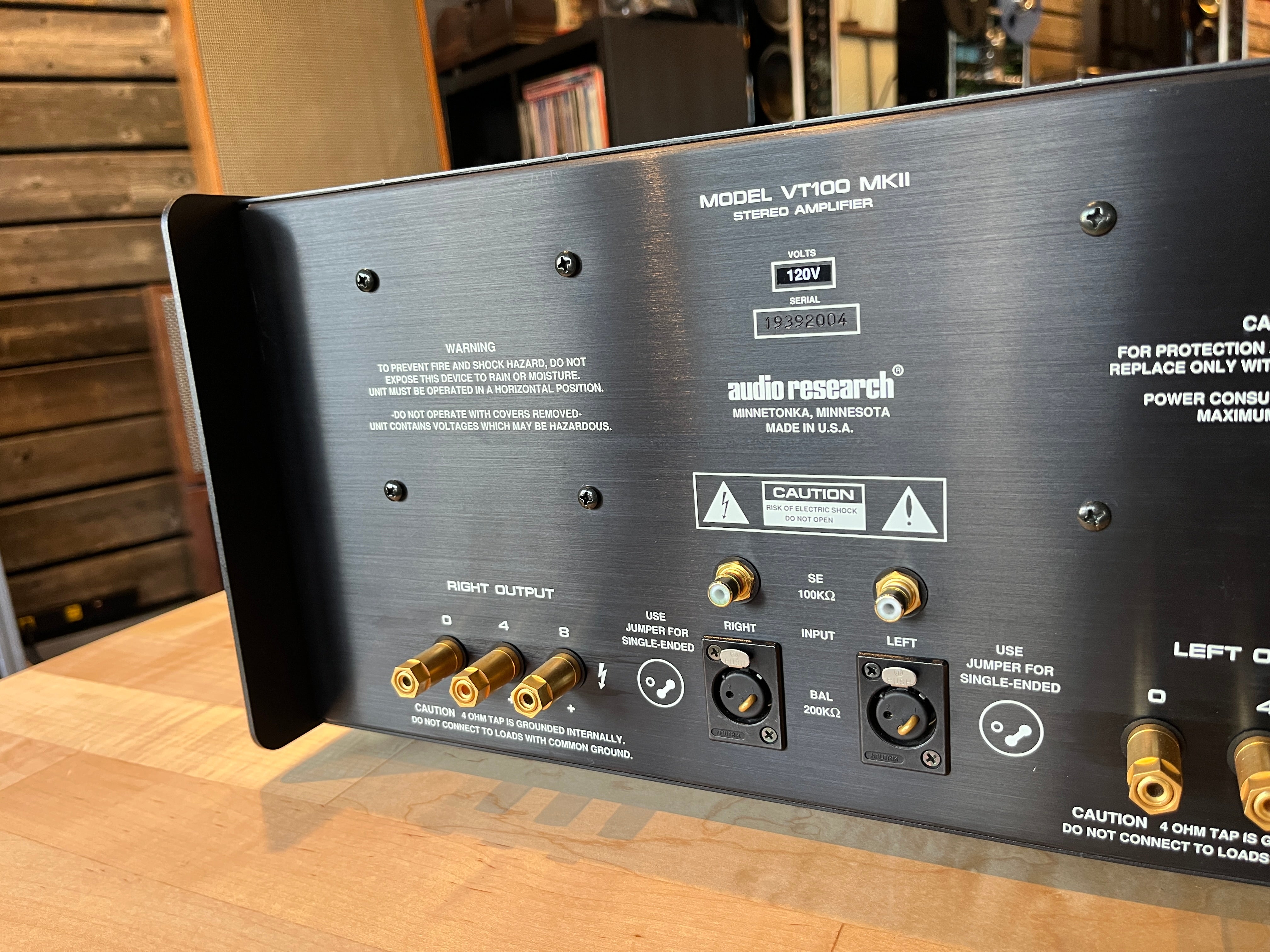 Audio Research VT100 MKII Tube Amplifier - Serviced + New Tubes