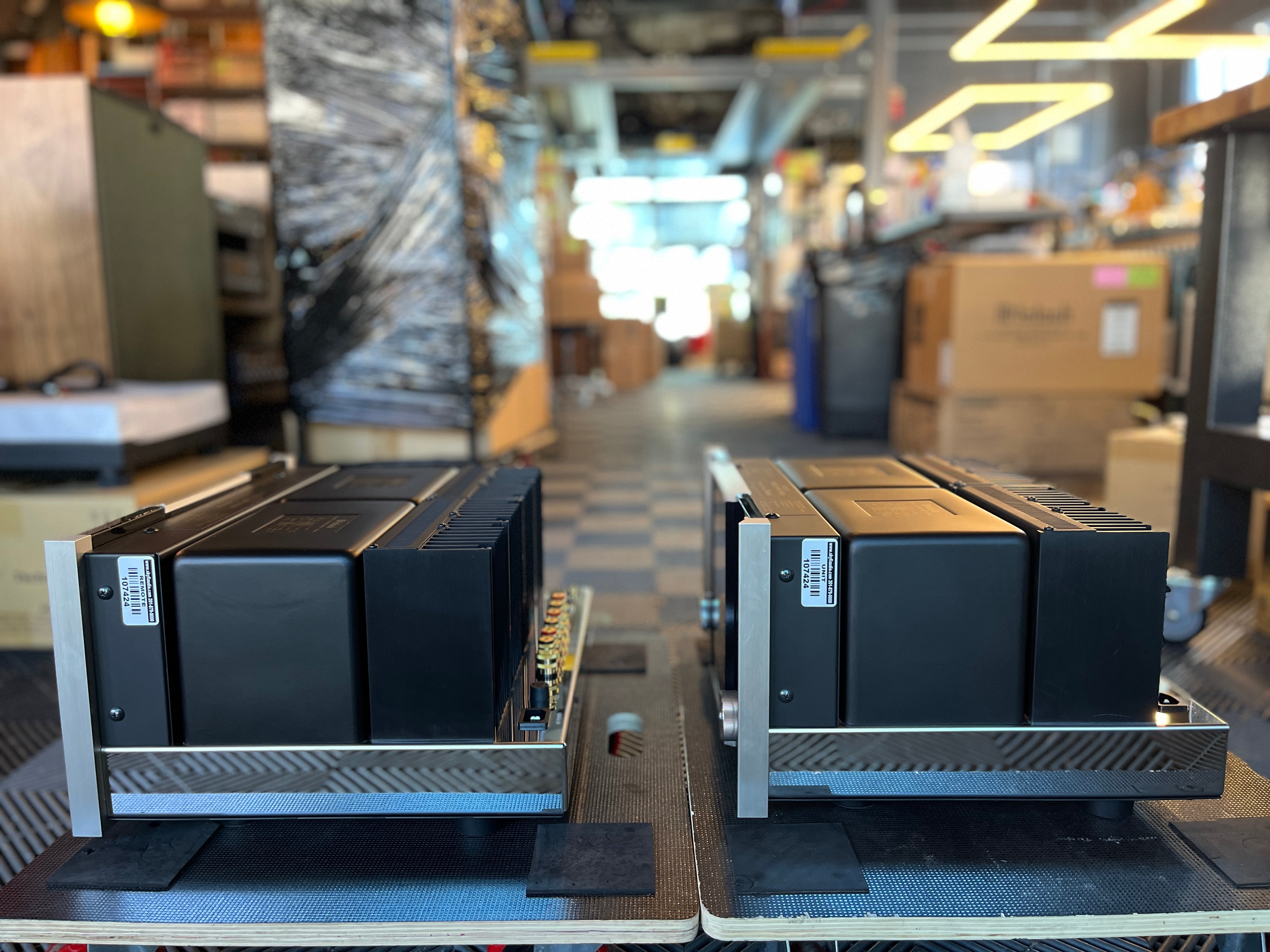 McIntosh MC501 Monoblock Amplifier Pair - Consecutive Serials, Fiber Optic