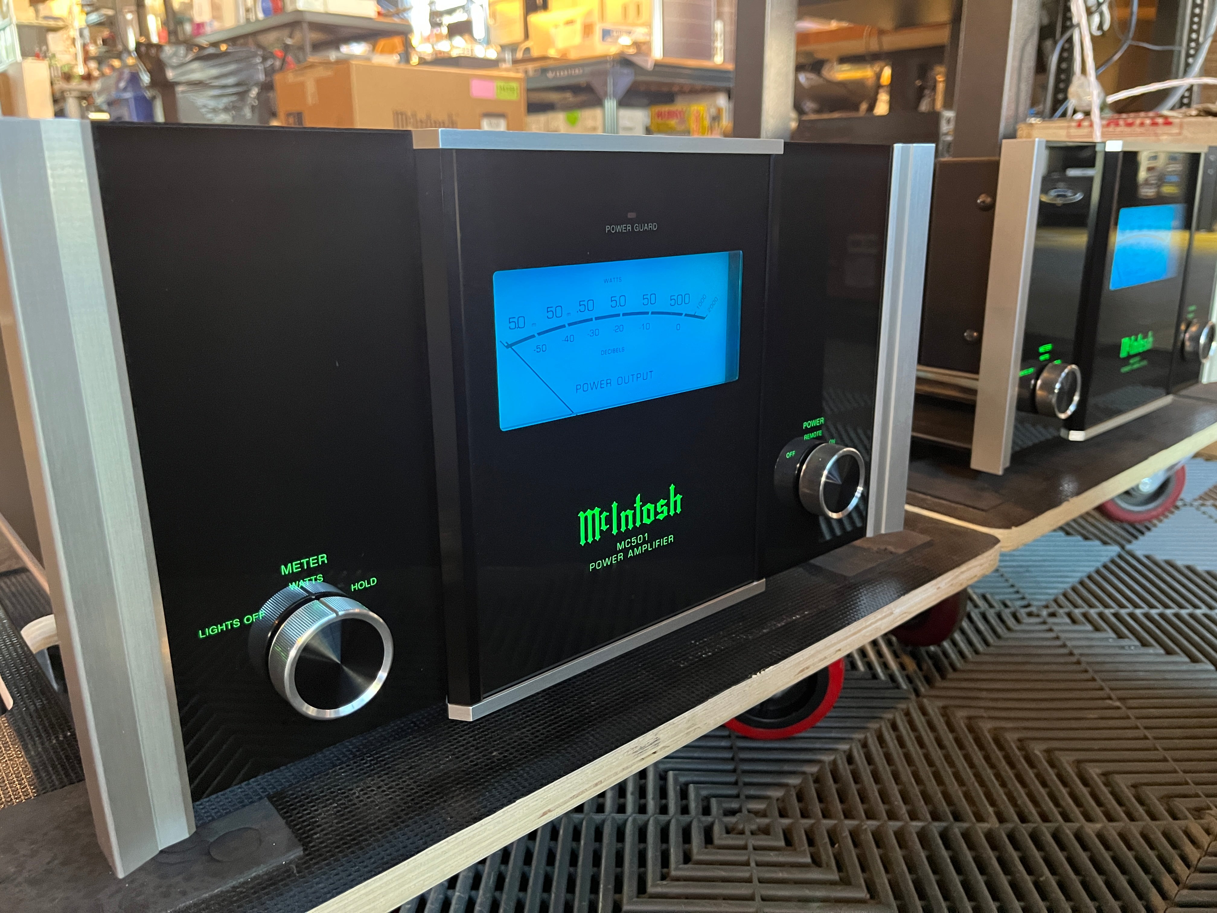 McIntosh MC501 Monoblock Amplifier Pair - Consecutive Serials, Fiber Optic