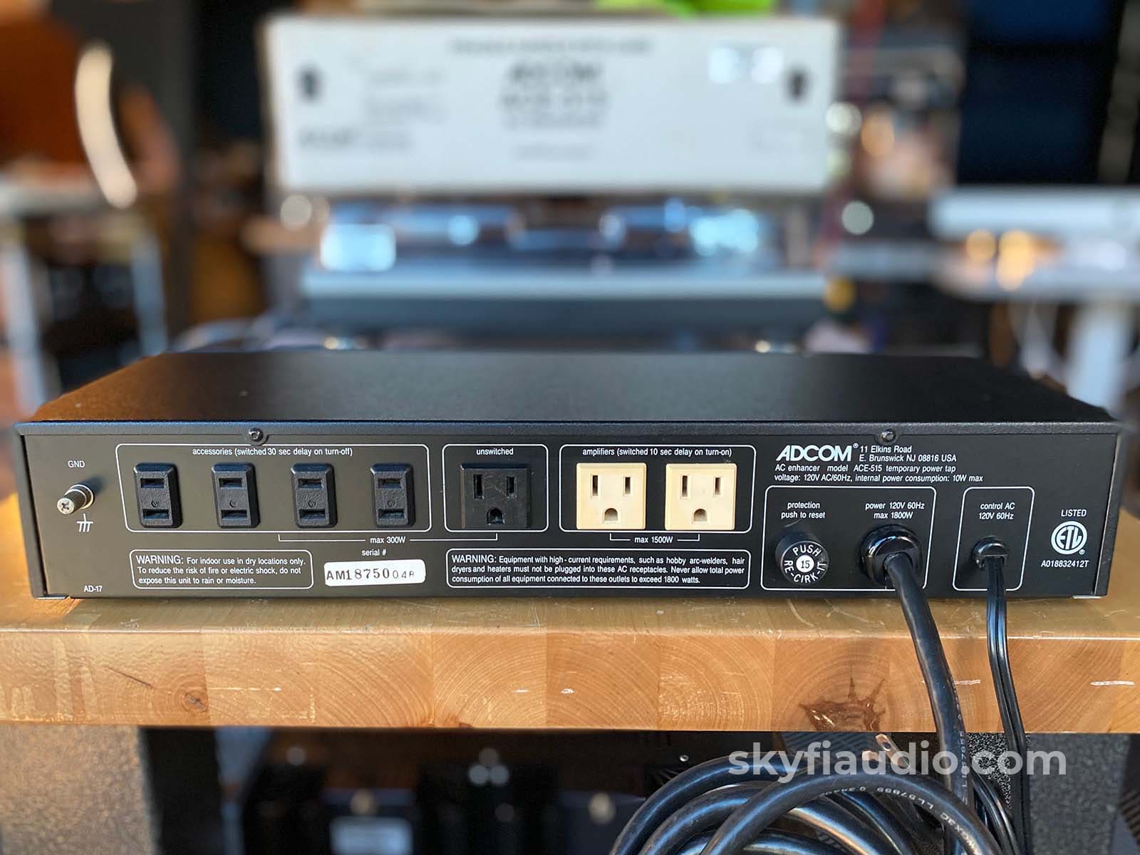 Adcom Ace-515 Ac Enhancer Power Strip And Switcher Conditioner