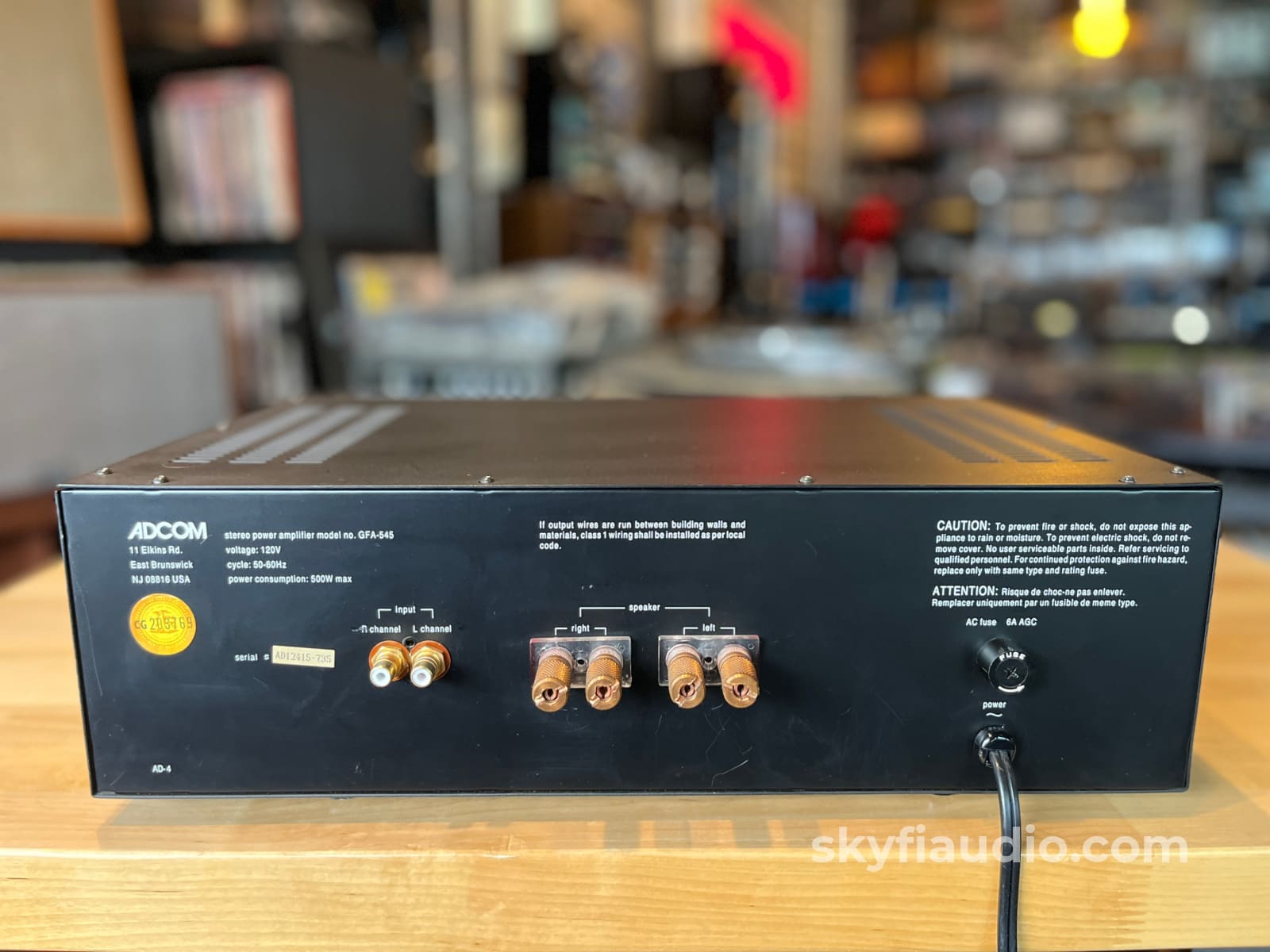 Adcom GFA-545 Solid State Amplifier - Upgraded by Musical Concepts - Amplifier