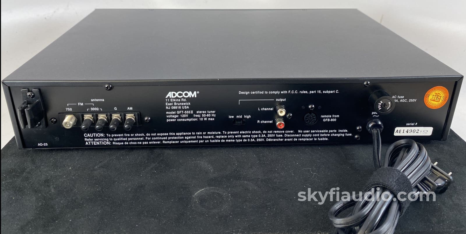 Adcom Gft-555 Ii - Am / Fm Tuner