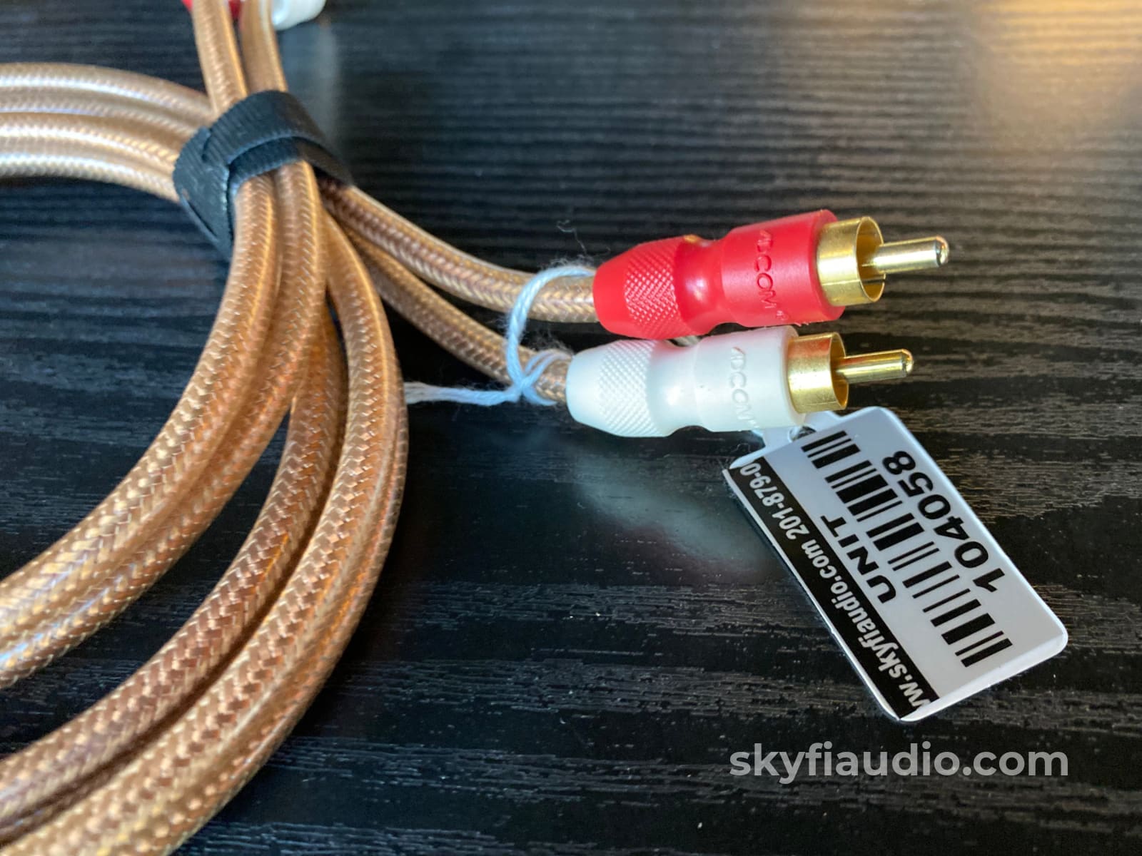 Adcom RCA Cable Pair - Visible Shield - 1m Cables