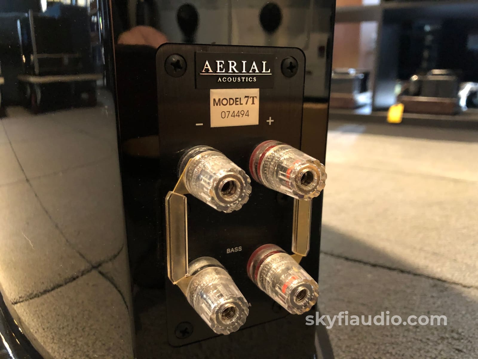 Aerial Acoustics 7T Loudspeakers In Gloss Black - Full Range Speakers