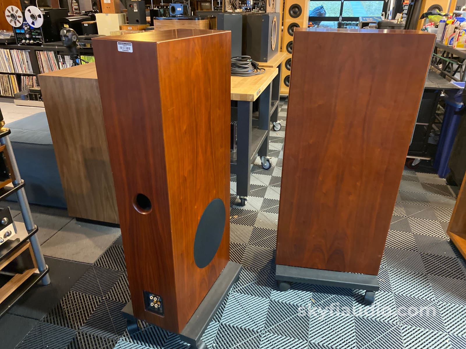 Aerial Acoustics Model 8 Loudspeakers - Highly Revised W/ Matching Wheel Bases Speakers