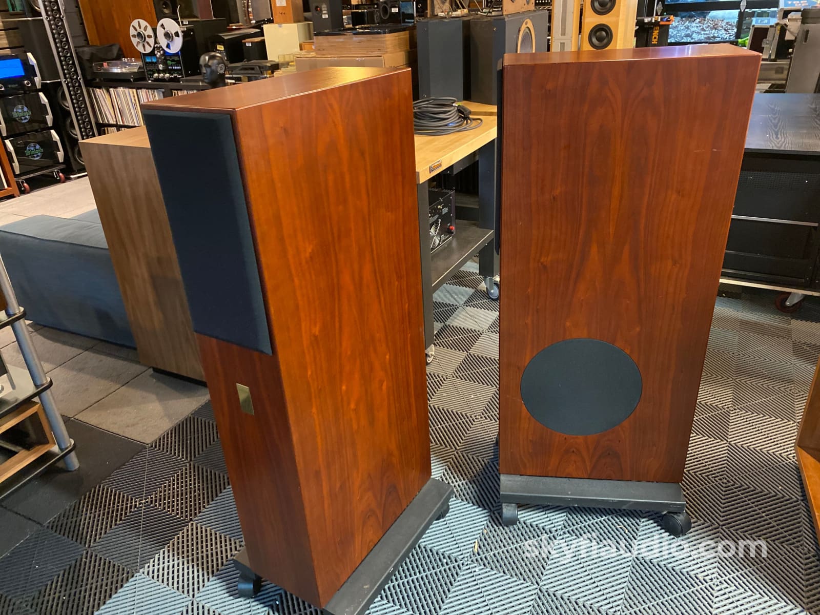 Aerial Acoustics Model 8 Loudspeakers - Highly Revised W/ Matching Wheel Bases Speakers