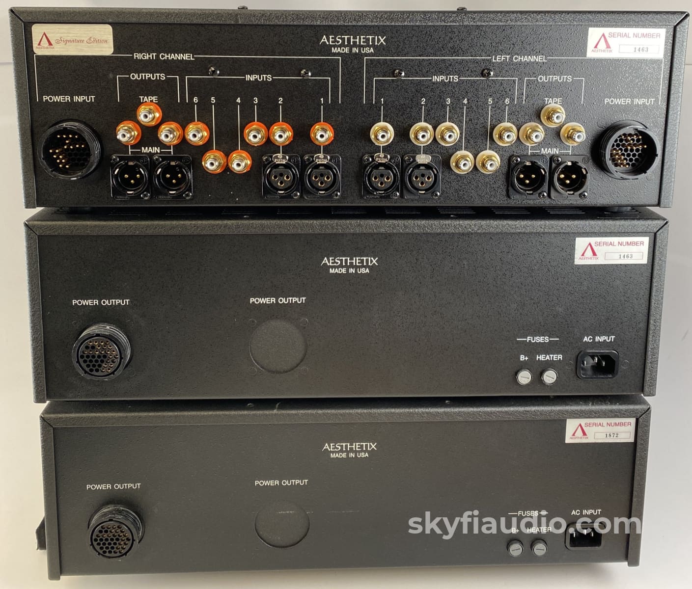 Aesthetix Callisto Signature Edition Tube Preamplifier W/Dual Power Supplies