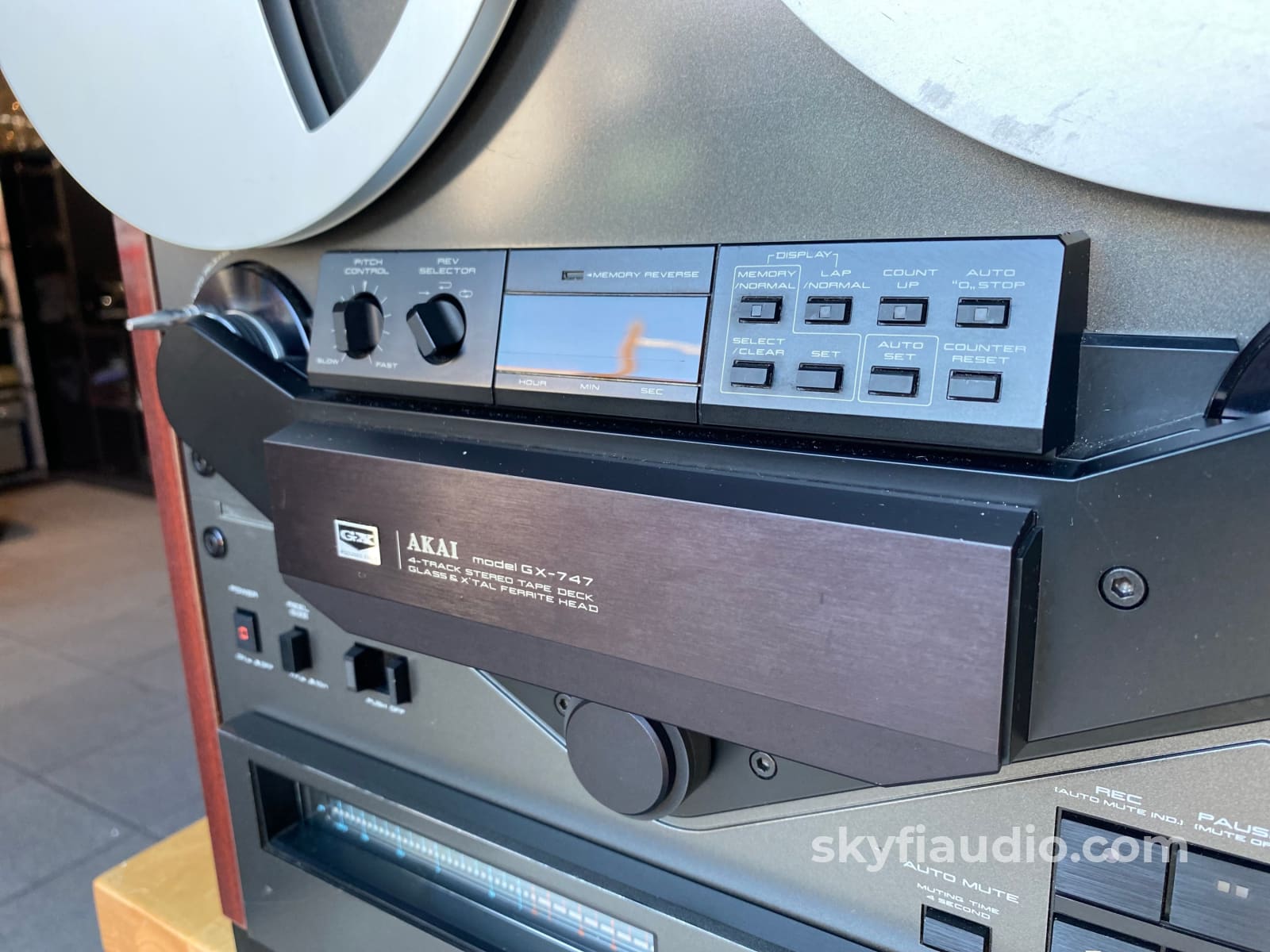 Akai Gx-747 Reel To In Rare Dark Gray Finish Tape Deck