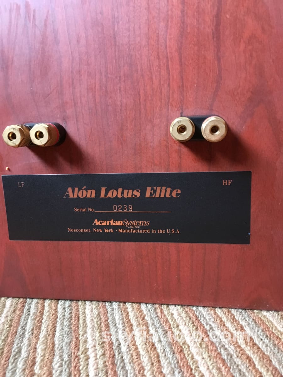 Alon Lotus Elite Speakers - Restored And Super Rare Cherry