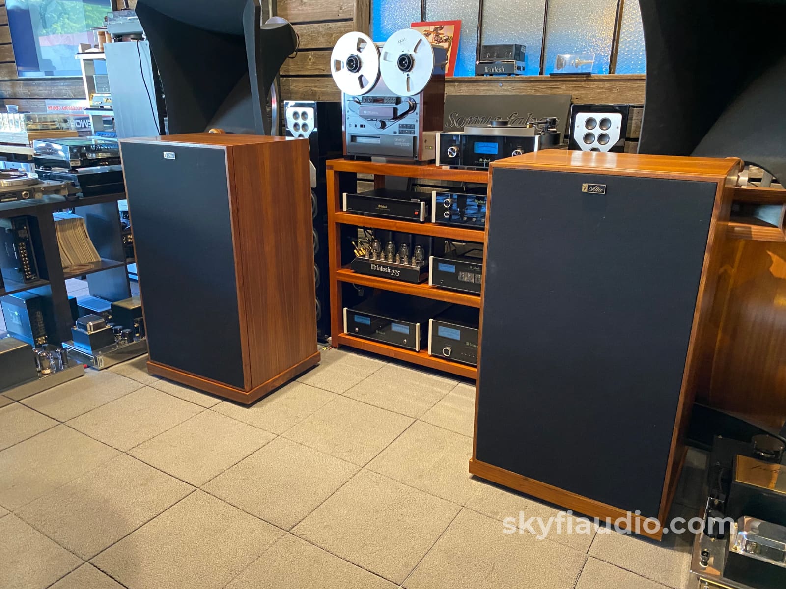 Altec Lansing 604-8G Vintage Speakers In Custom Fine Furniture Grade Cabinets