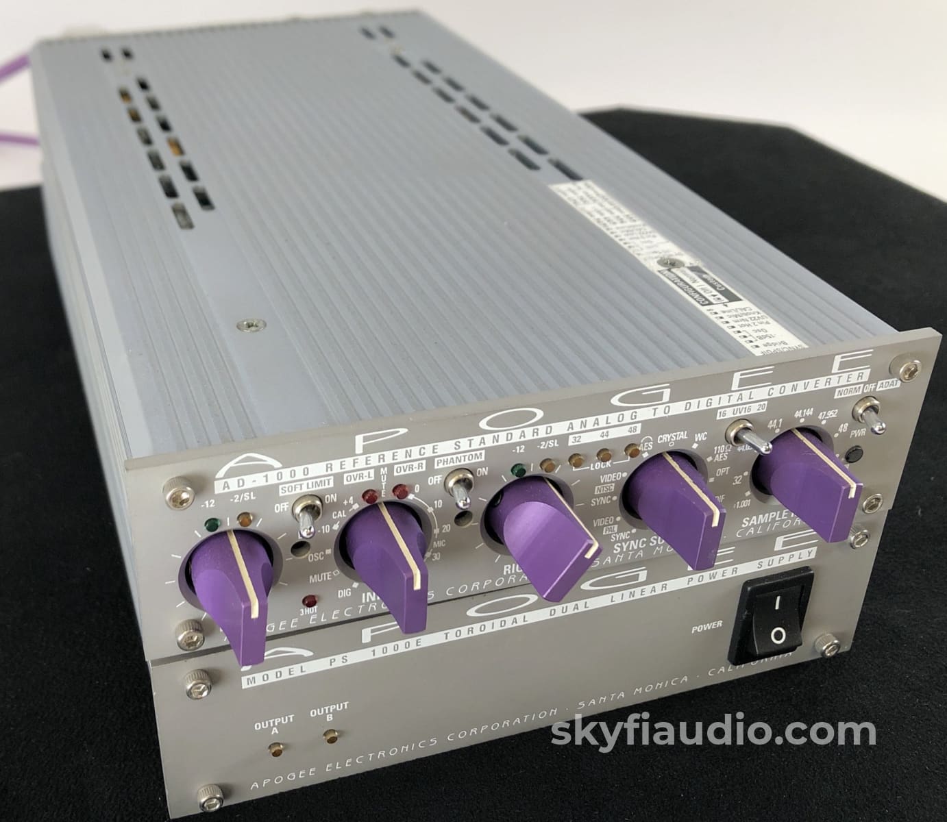 Apogee Ad-1000 Reference Standard 20-Bit Resolution A/D Converter With Ps-1000E External Power