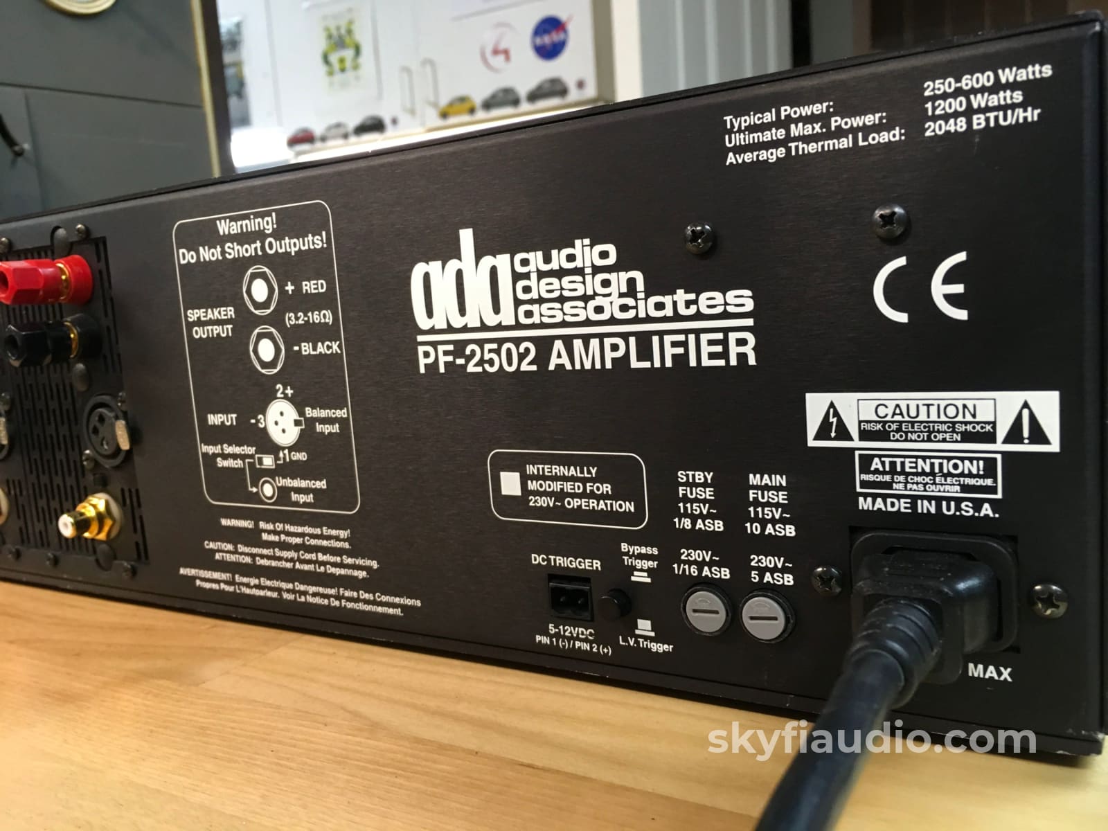 Audio Design Associates Flagship Pf-2502 Amplifier