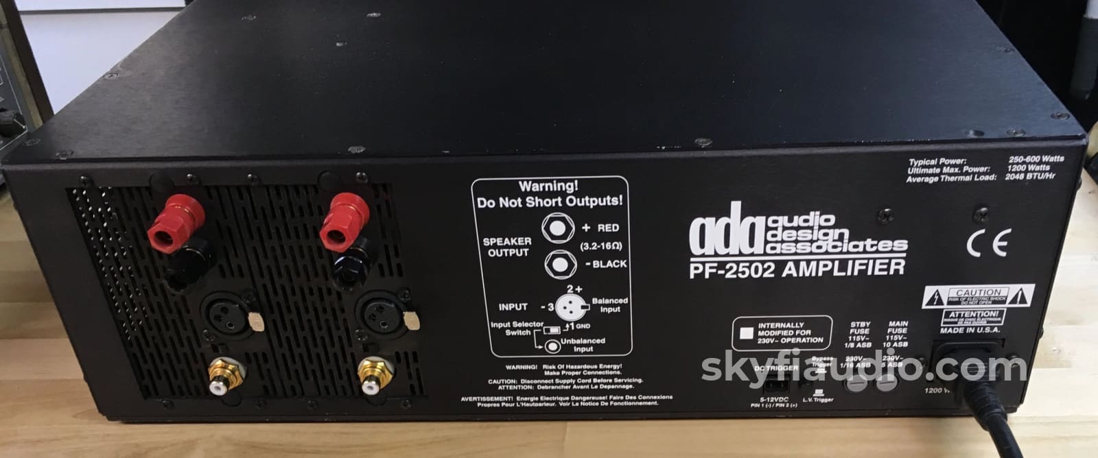 Audio Design Associates Flagship Pf-2502 Amplifier