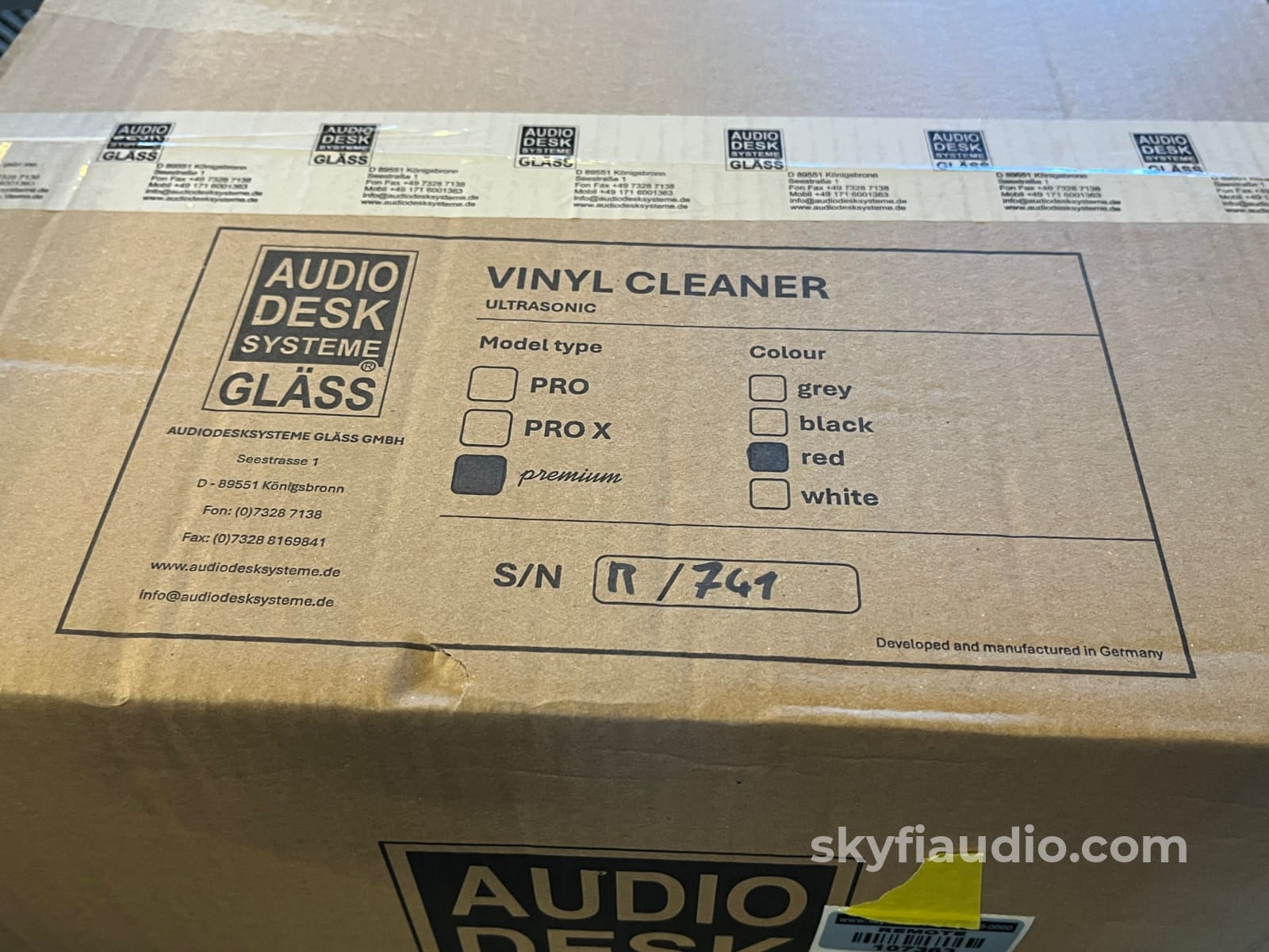 Audio Desk Vinyl Cleaner Premium Record Cleaning Machine - New Factory Sealed Accessory