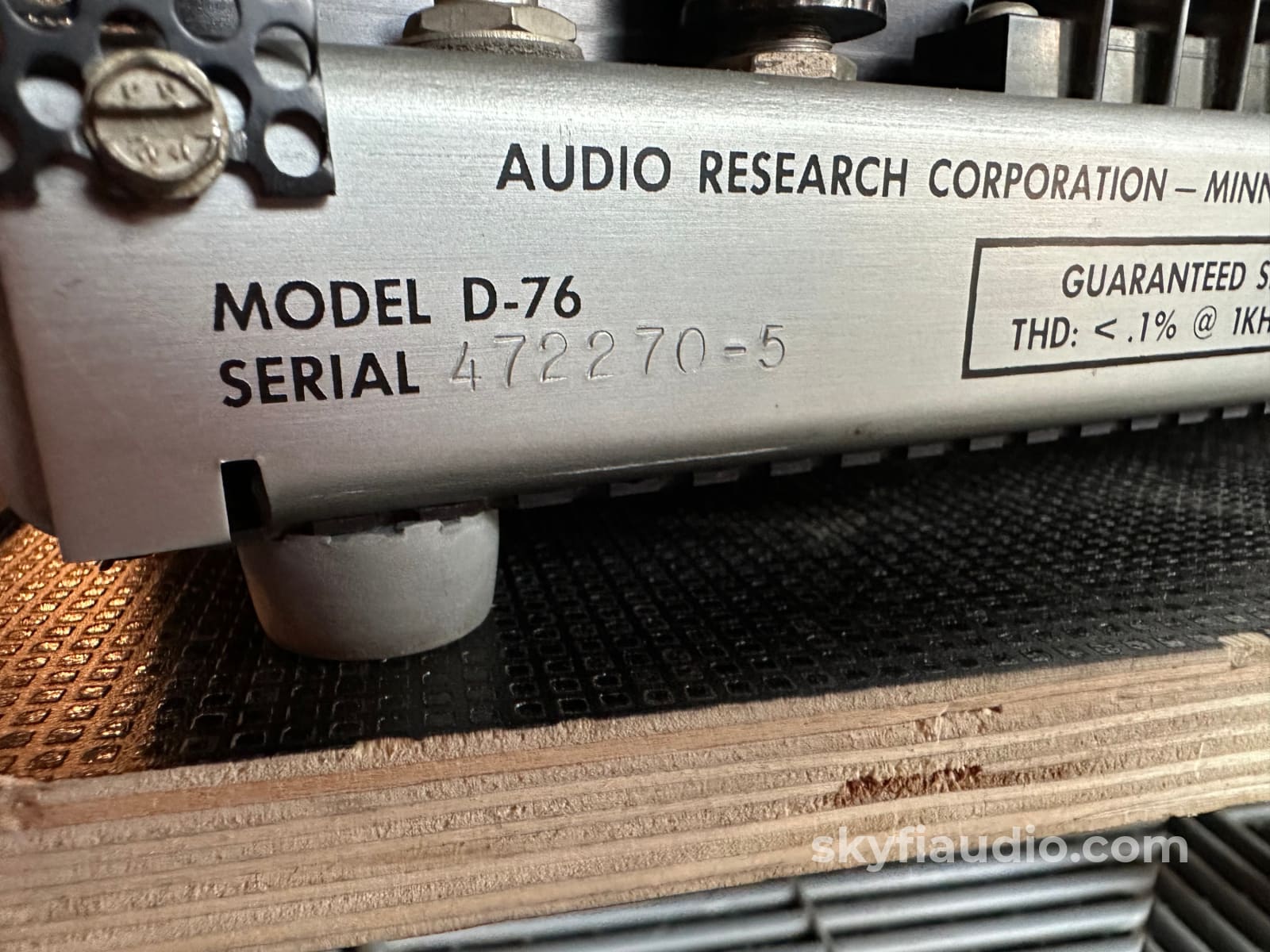 Audio Research D-76 Vintage All-Tube Amplifier