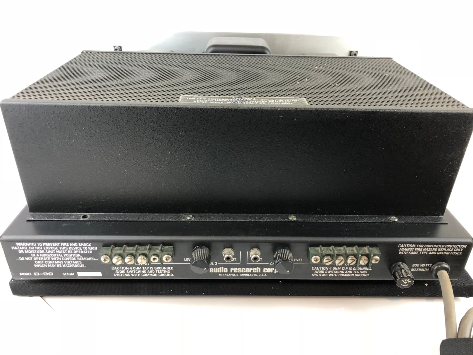 Audio Research D-90 Vintage Stereo Tube Amplifier - Made In The Usa 80 Glorious Watts