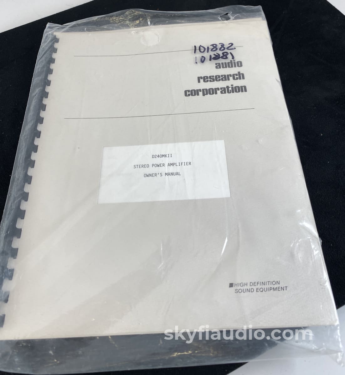 Audio Research D240 Mkii Amplifier - Serviced And Powerful