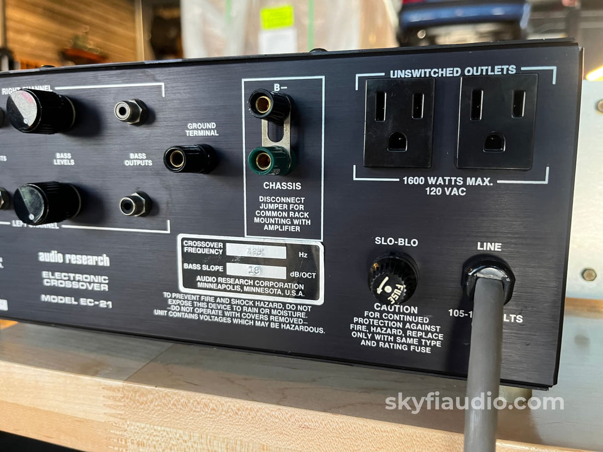 Audio Research EC-21 Active 2-Way Tube Crossover - Serviced Accessory