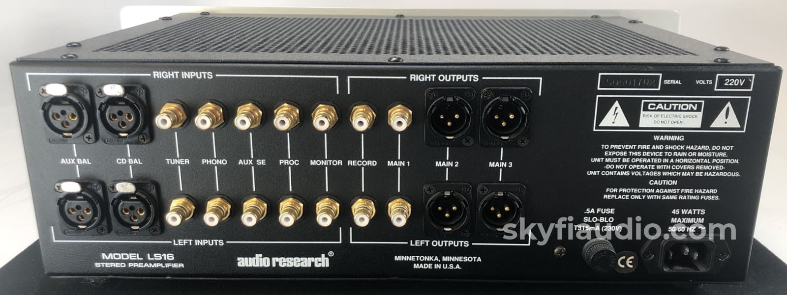 Audio Research Ls16 Tube Preamplifier - Rare 220V Version