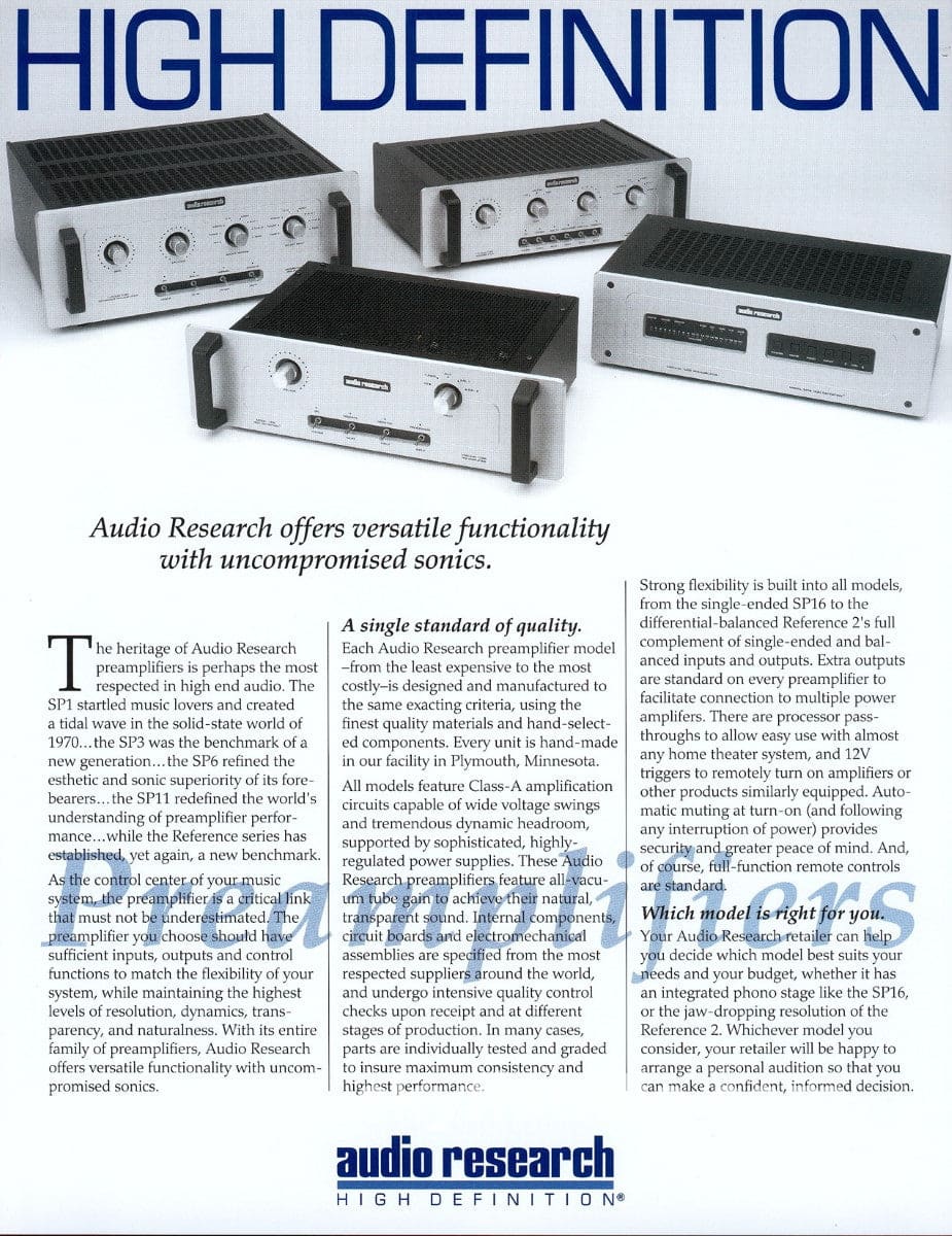 Audio Research Ls25 Mkii Tube Preamplifier With Remote
