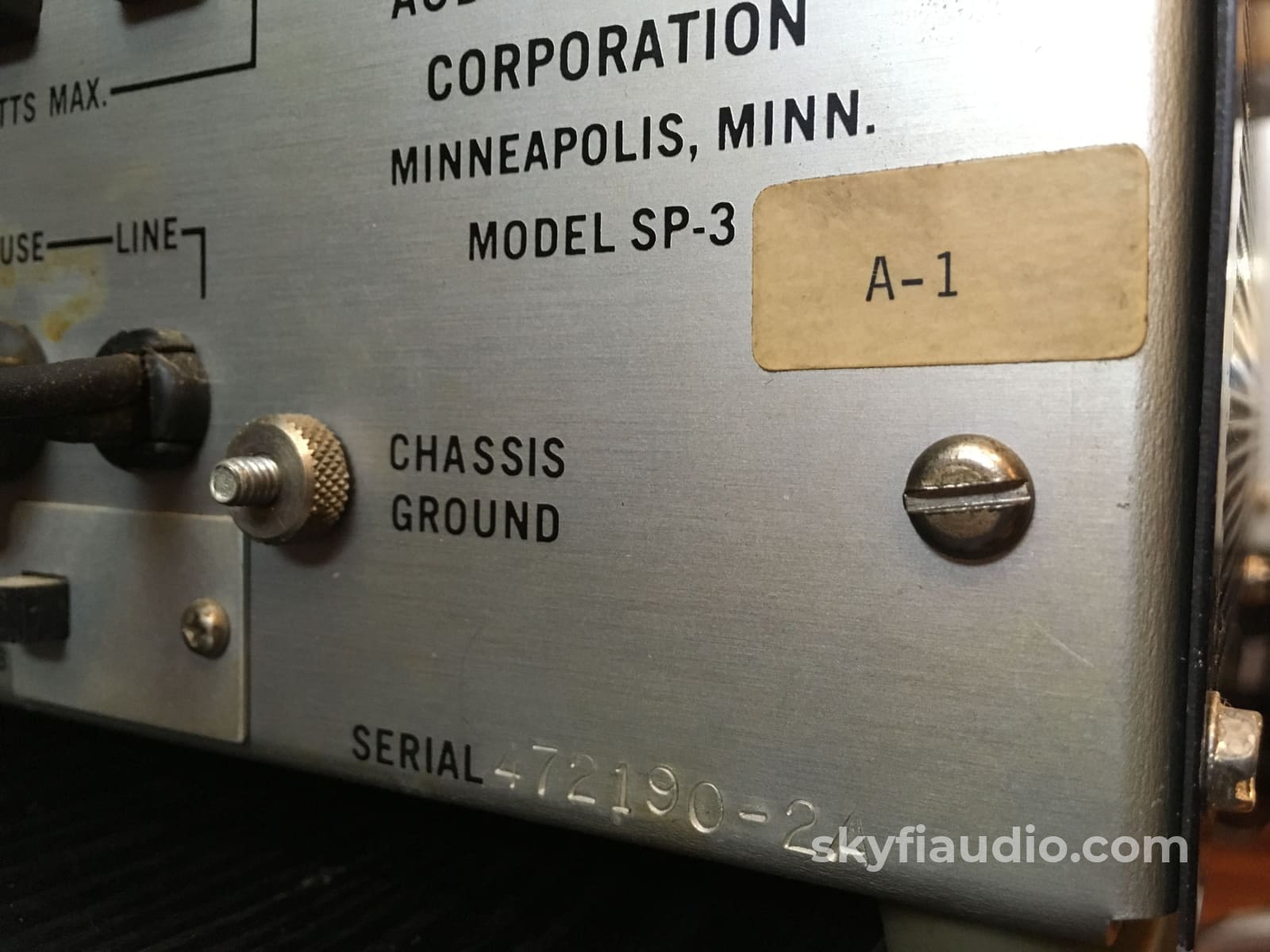Audio Research Sp-3A-1 Tube Preamp - Factory Restored Preamplifier