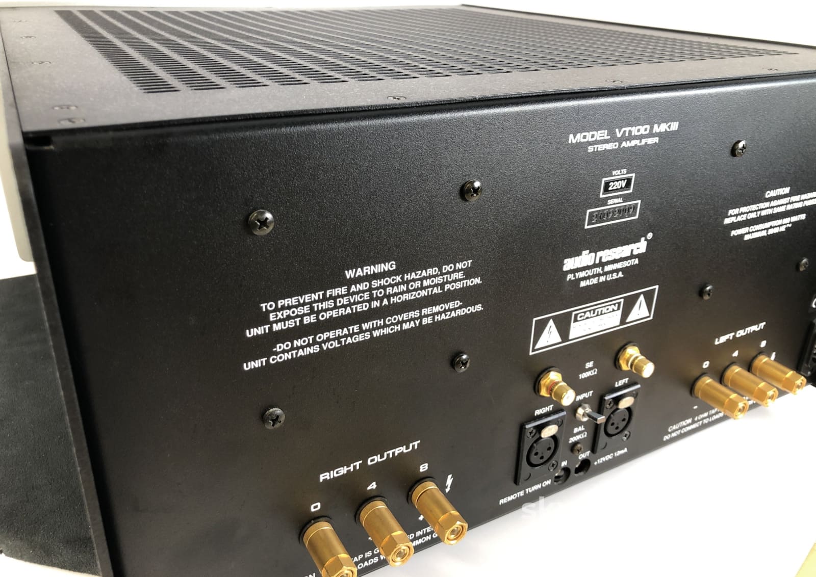 Audio Research Vt100 Mkiii Tube Amplifier - Soon To Be A Classic!