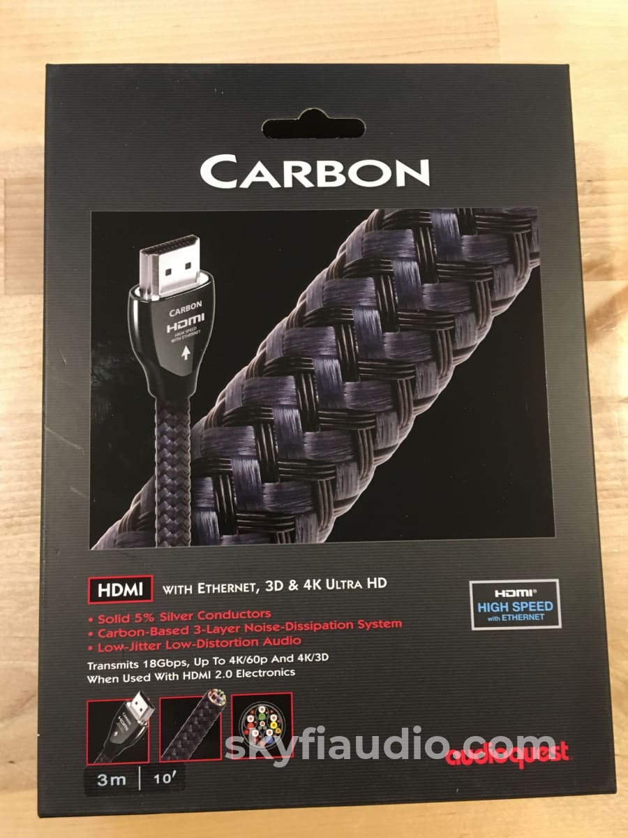 Audioquest Carbon Series Hdmi Cable 3 Meters Cables