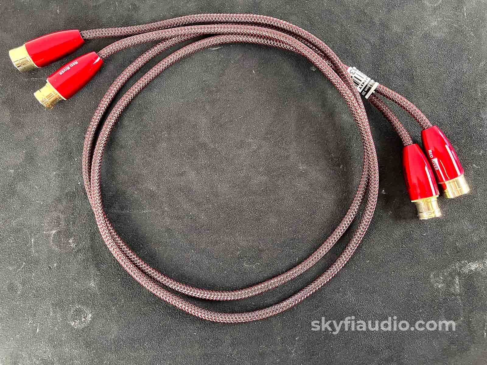 AudioQuest Red  XLRケーブル 1m AudioQuest Red River XLR Interconnects (Pair) - 1m