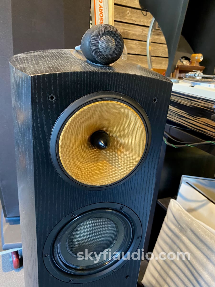 B&W (Bowers And Wilkins) Nautilus 803 Speakers With Grills - Soon-To-Be Classics