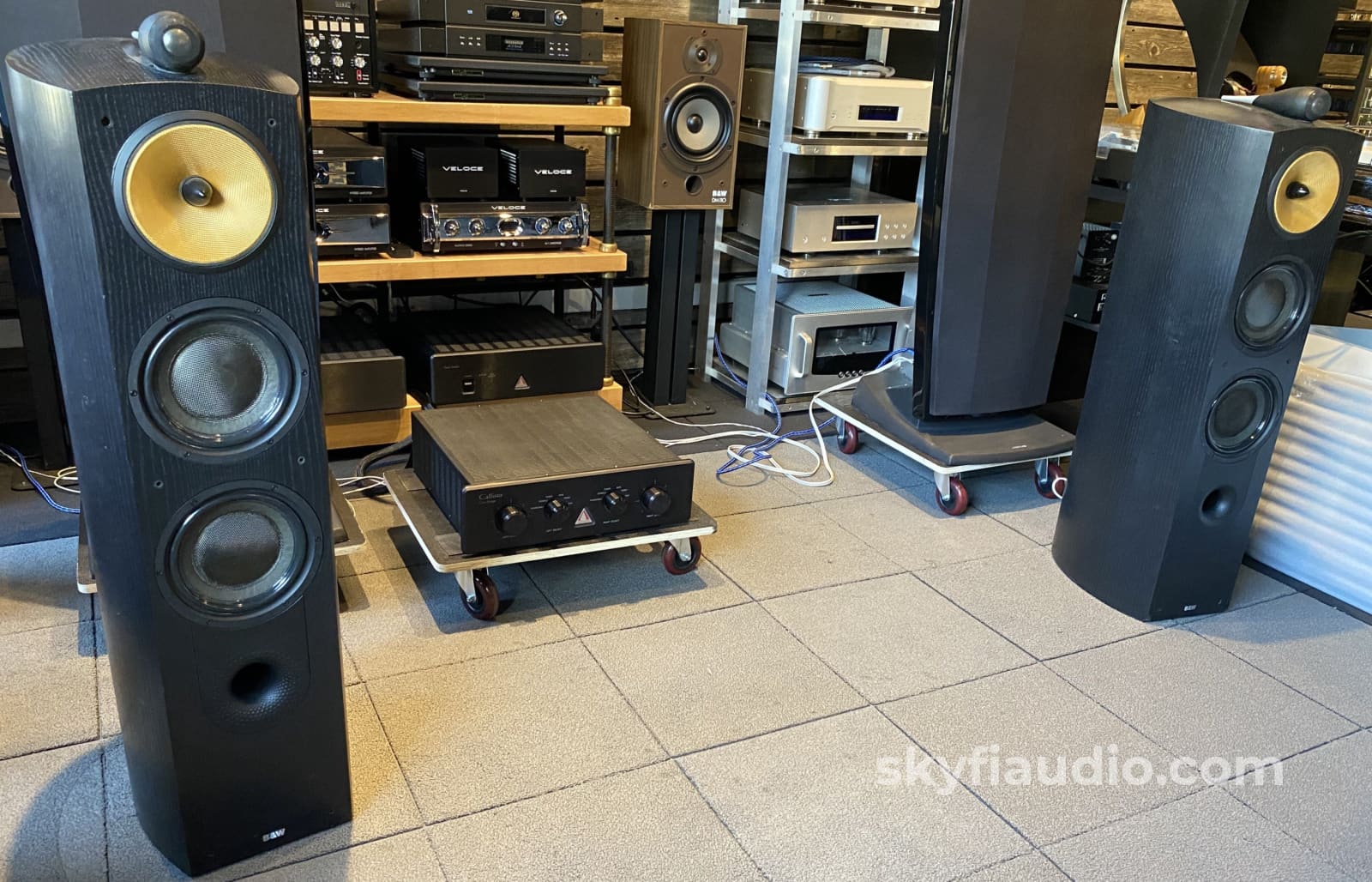 B&W (Bowers And Wilkins) Nautilus 803 Speakers With Grills - Soon-To-Be Classics