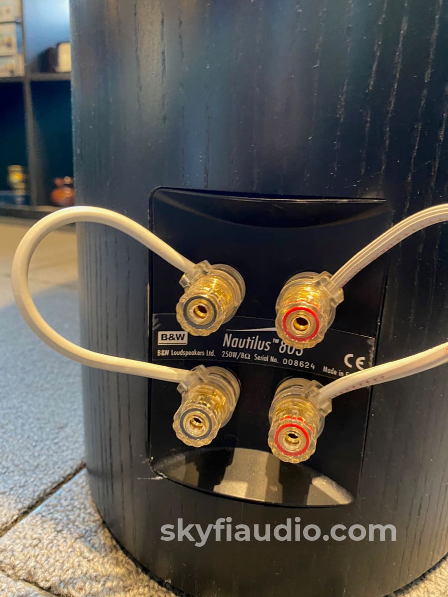 B&W (Bowers And Wilkins) Nautilus 803 Speakers With Grills - Soon-To-Be Classics