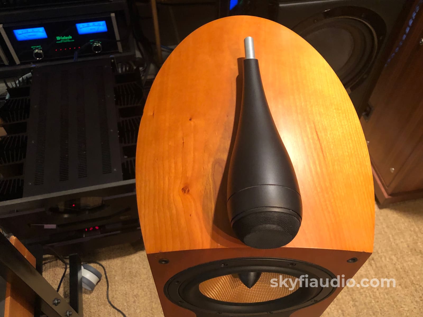 B&W (Bowers And Wilkins) Nautilus 805S Speakers In A Cherrywood Finish