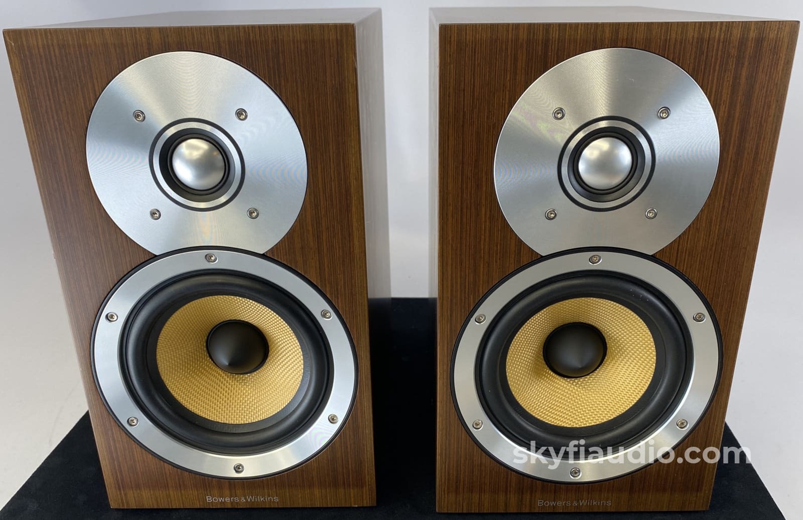 B&W (Bowers & Wilkins) Cm1 Bookshelf Speakers - Wood Finish