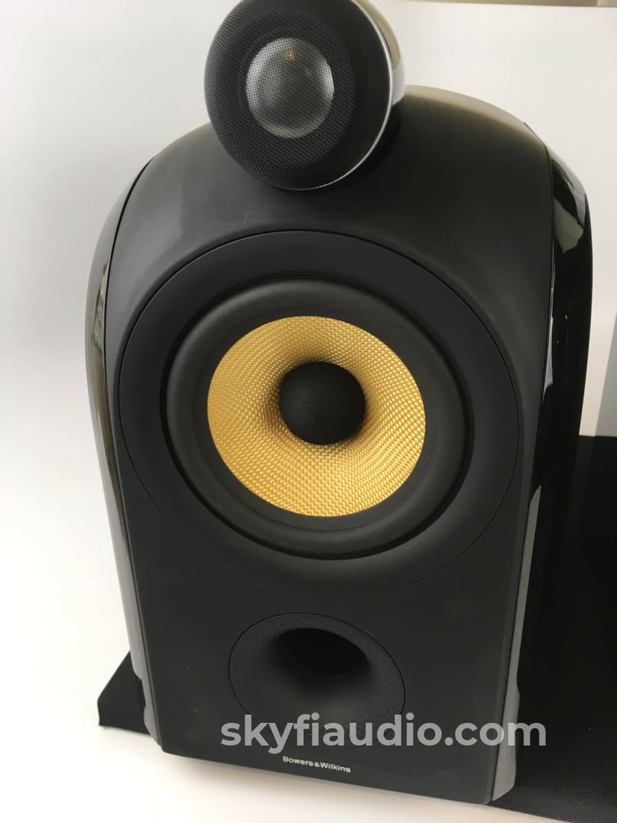B&W (Bowers & Wilkins) Pm1 Speakers With Matching Stands And Original Box