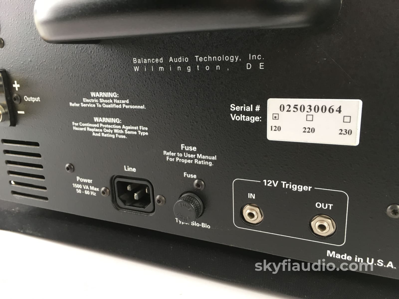 Balanced Audio Technology Vk-250 Solid State Amplifier 250W
