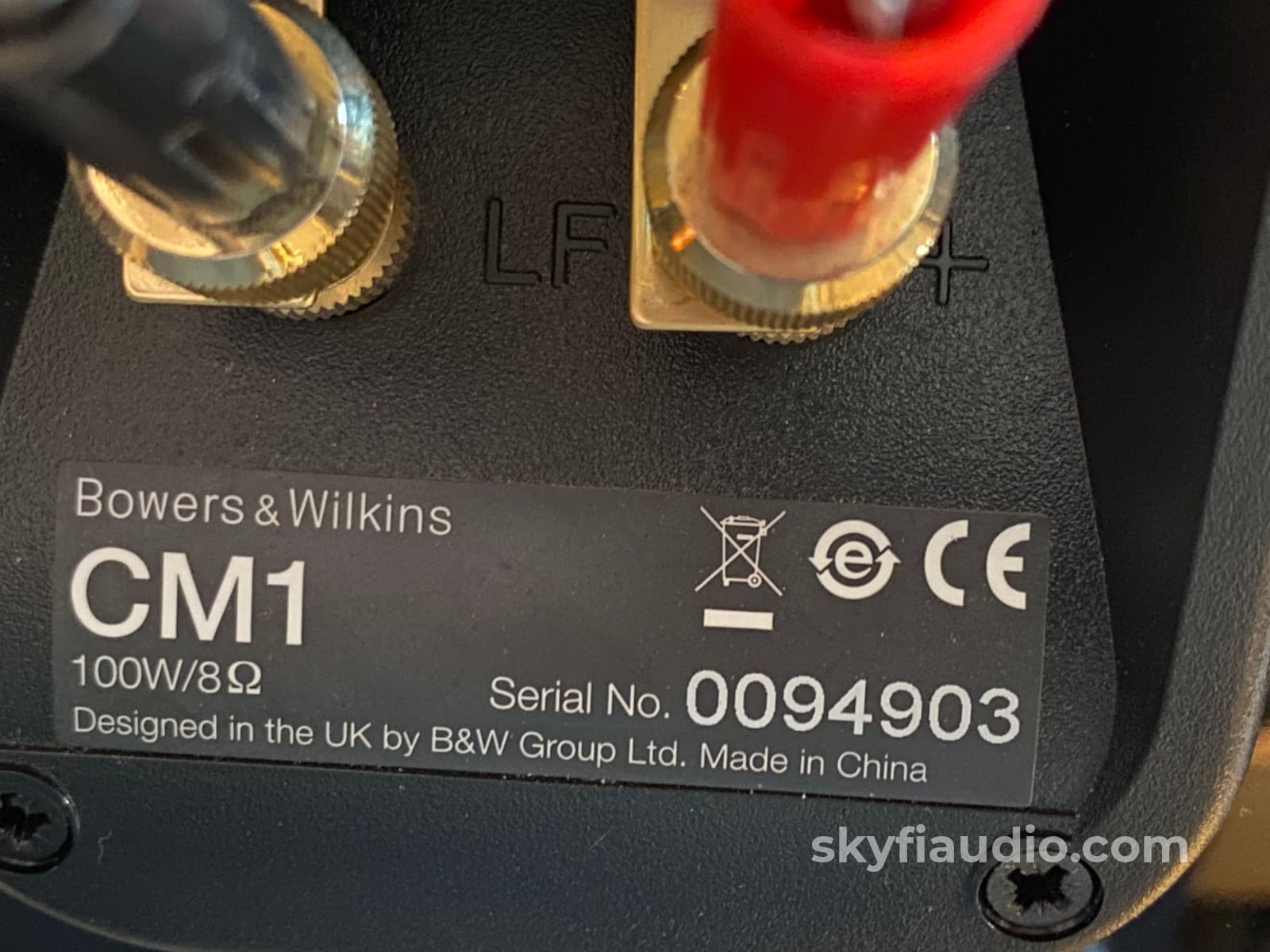 Bowers & Wilkins Cm1 Bookshelf Speakers With Matching Stands