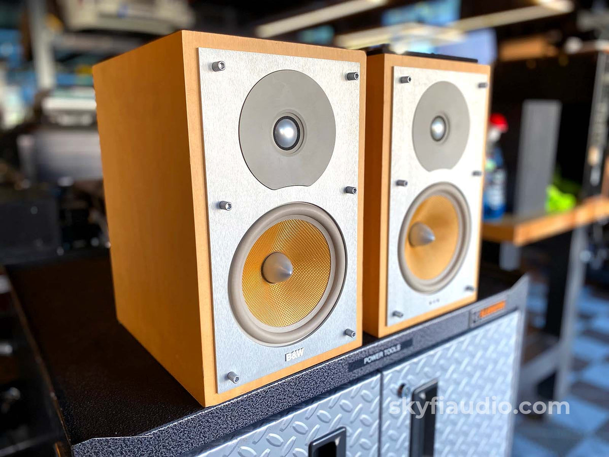 Bowers & Wilkins CM2 Bookshelf Speakers in RARE Blonde Maple Finish