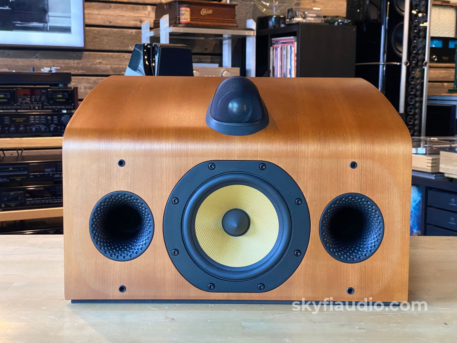 名機☘️　Bowers & Wilkinsセンタースピーカー HTM7 Bowers & Wilkins HTM7 Center Channel Speaker - Natural Cherry Finish