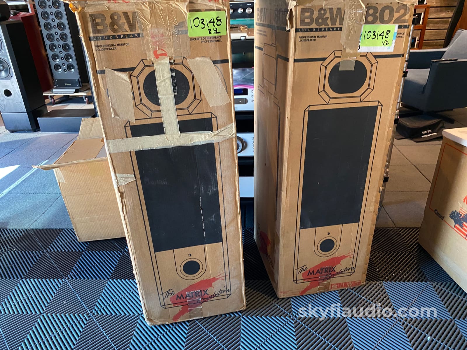 Bowers & Wilkins Matrix 802 Series 2 Speakers - W/External Crossovers Stands And Boxes
