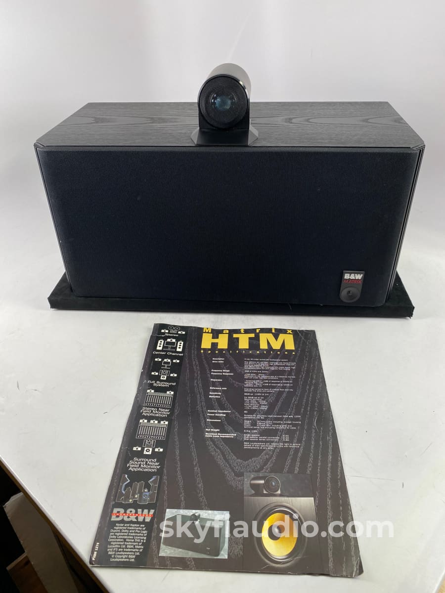 Bowers & Wilkins Matrix Htm Center Channel Speaker - Amazing Survivor Condition W/Brochure Speakers