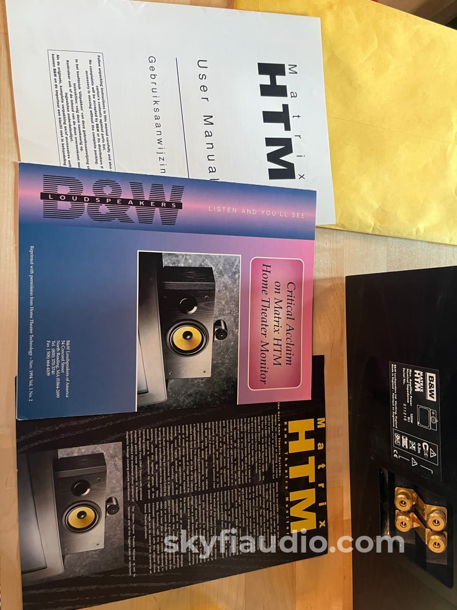 Bowers & Wilkins Matrix HTM Center Channel Speaker Speakers