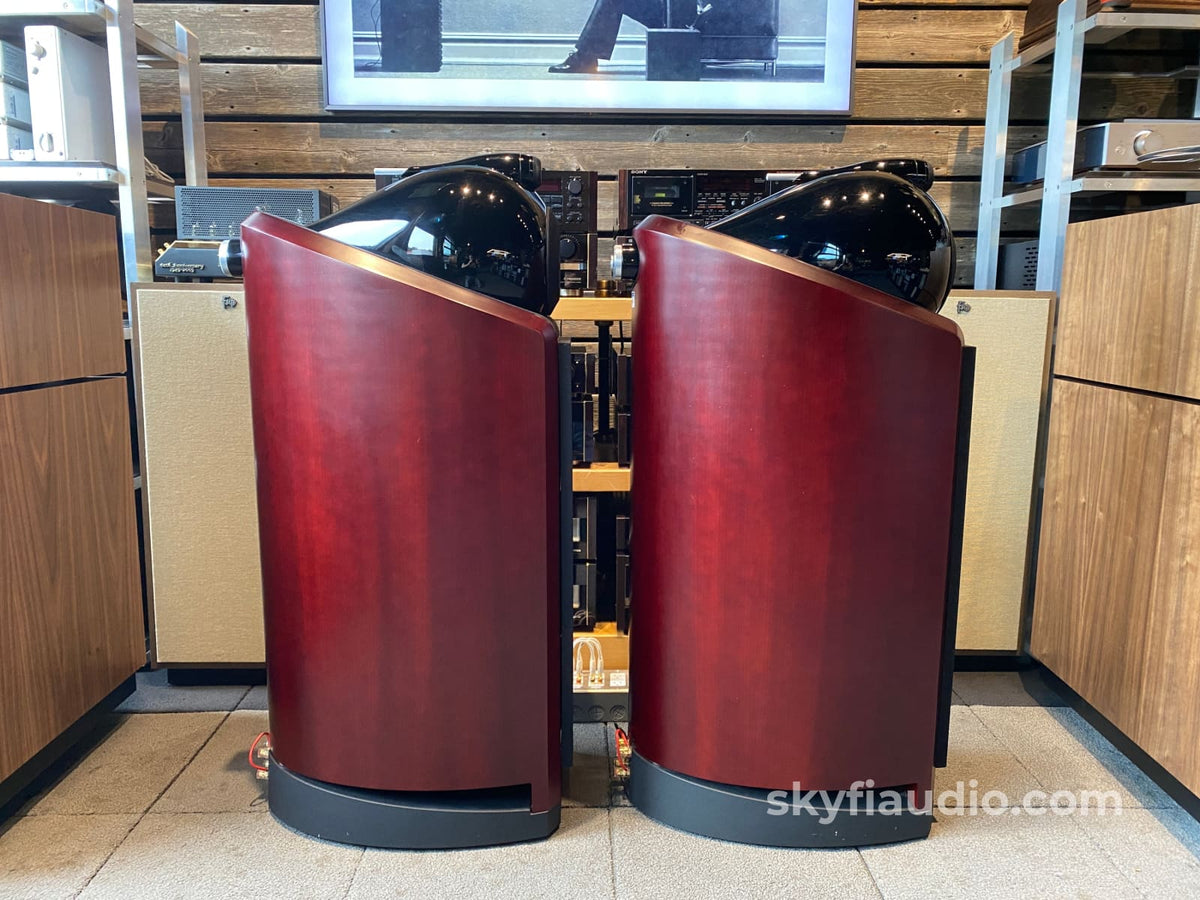 Bowers & Wilkins Nautilus 802 Speakers In Red Cherry
