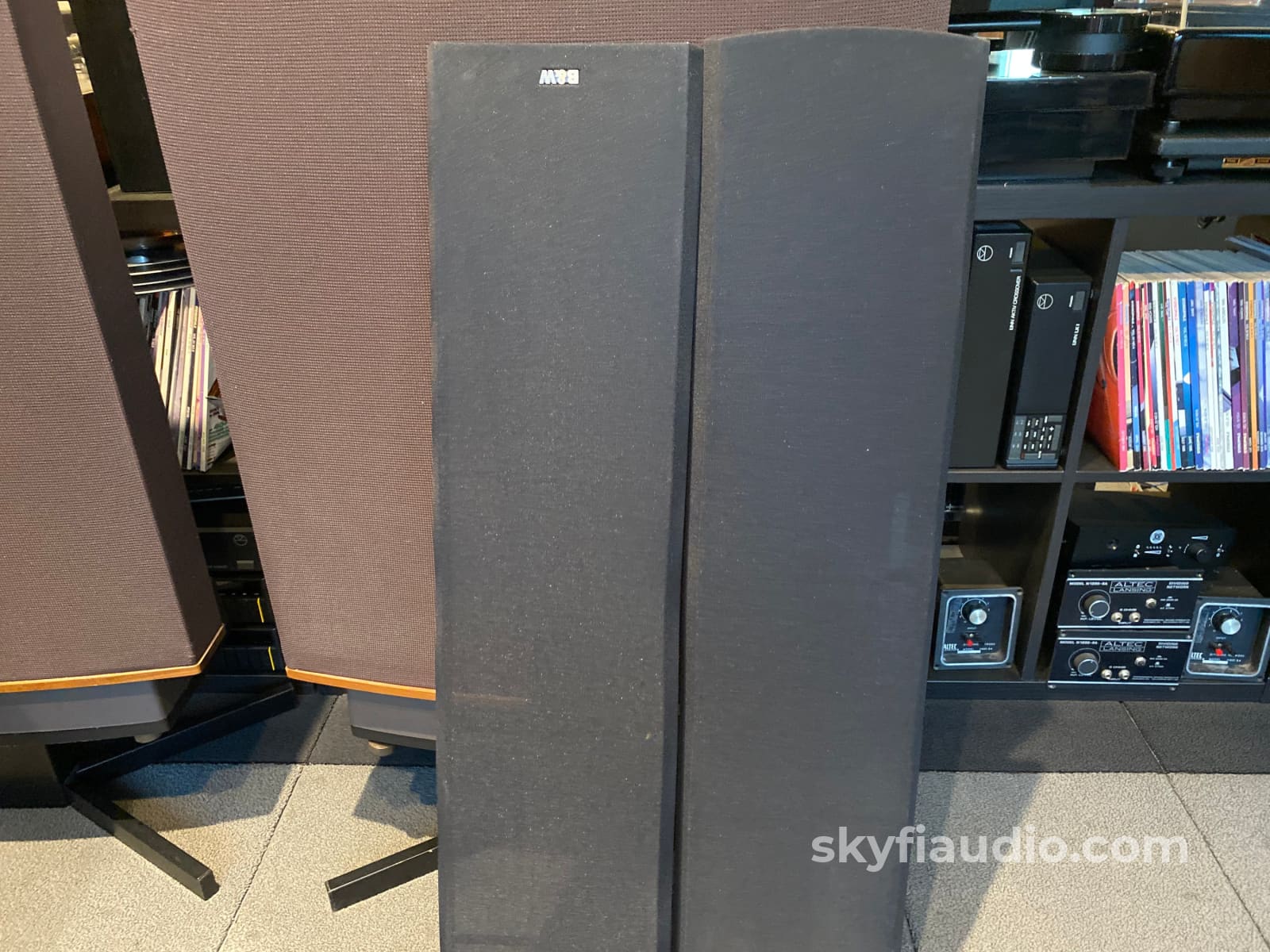 Bowers & Wilkins Nautilus 803 Speakers In A Stunning Red Stained Cherrywood