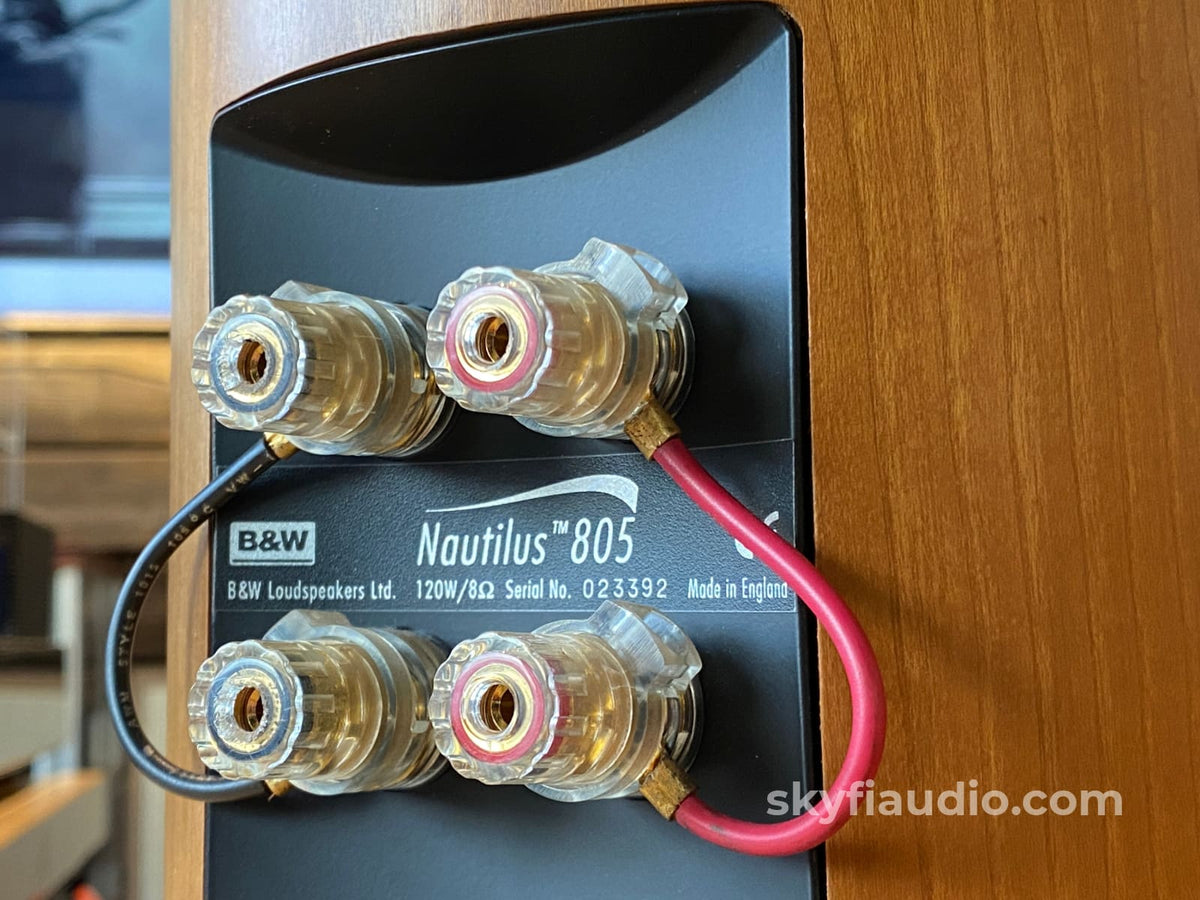 B&W Bowers & Wilkins Nautilus 805 Speakers - Reconditioned
