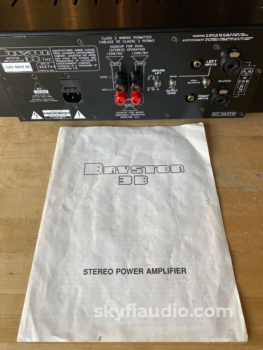 Bryston 3B Thx Solid State Amplifier