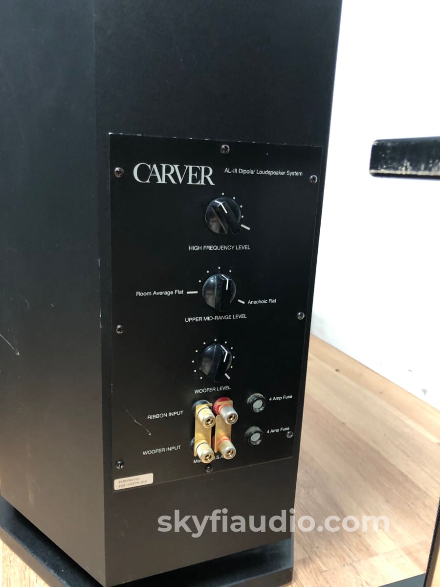 Carver Al-Iii Dipole Loudspeaker System Speakers