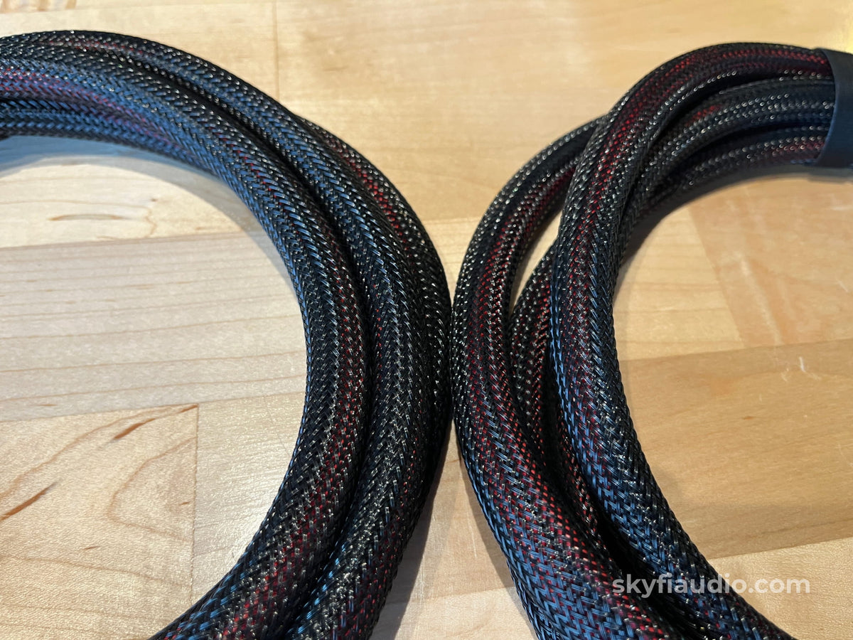 Cello Triple Ring to Triwire Spade Speaker Cable Pair - 8ft Cables