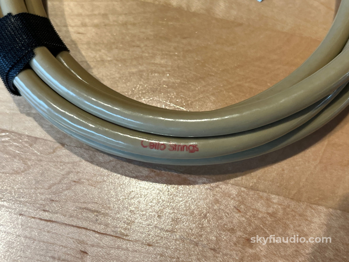 Cello Strings Fischer To Fisher Interconnects (Pair) - 89’’ Cables