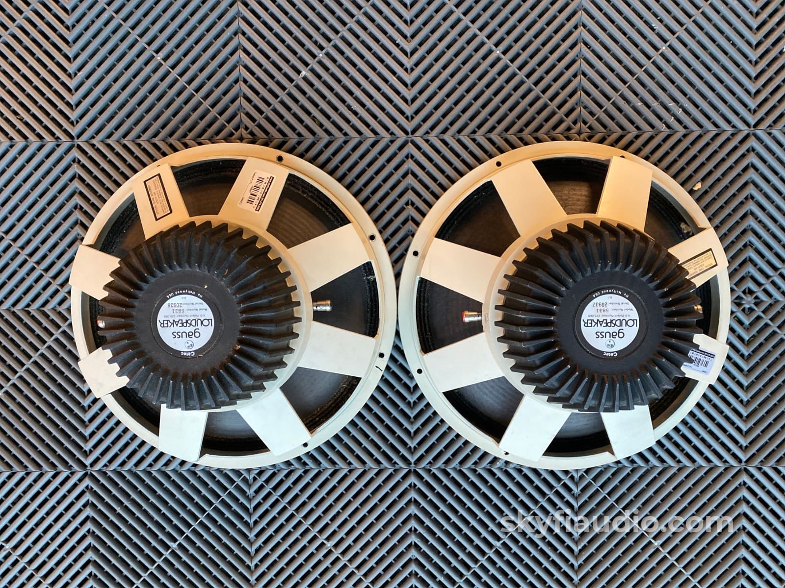 Cetec Gauss 15 Loudspeaker Drivers 5831 (Consecutive Serials) Speakers